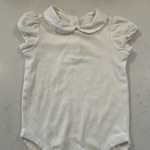 Janie and Jack 3T White Peter Pan Collar Onesie
